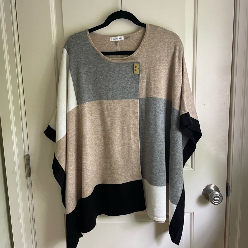 Calvin Klein Poncho Sweater